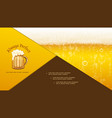 realistic craft beer composition vector image vector image