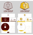 lion logo templates set for your business vector image vector image