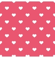tile cute pattern white hearts pink background vector image