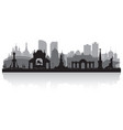 krasnodar russia city skyline silhouette vector image vector image