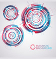modern futuristic circles set vector image vector image