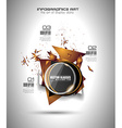 infographic layout for infocharts item vector image vector image