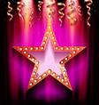 retro light sign vector image vector image