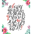 alphabet hand drawn letters vector image