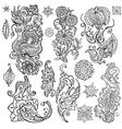 floral ornament vector image