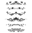 calligraphic design elements vector image vector image