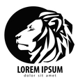 lion logo design template wildlife or zoo icon vector image