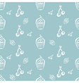 vintage bakery hand drawn seamless pattern vector image vector image
