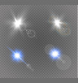 abstract lens gold front solar flare transparent vector image