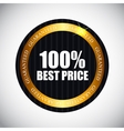 best price golden label vector image