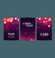 colorful bokeh and smoke with light flyer design vector image vector image