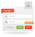 user login vector image