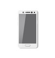 white smartphone with pure screen phone mobile vector image