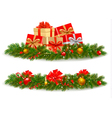 christmas banners vector image vector image