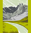 gates arctic national park and preserve vector image vector image