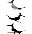 tu-154 jetliner vector image vector image
