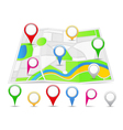 abstract map vector image vector image
