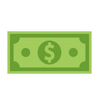 money bill isolated on white background vector image