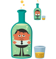 alcoholism vector image vector image