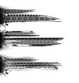 brushed ink splash tire tracks vector image
