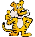 hand-drawn of an happy and proud siberian tiger vector image