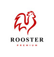 rooster logo icon vector image vector image
