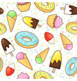dessert pattern vector image