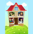family at home vector image vector image