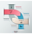 modern infographics options banner vector image