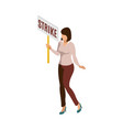 activist isometric vector image vector image