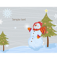 christmas greeting card vector image vector image