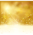 abstract golden background with lights vector image vector image