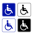disabled handicap icon vector image vector image