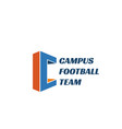 emblem for football team vector image vector image