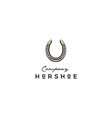 shoe horse stable country western cowboy logo vector image vector image