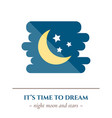 flat sleep icon vector image