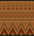 geometric abstract knitted pattern autumn vector image vector image