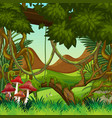natural jungle background scene vector image