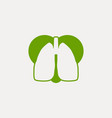 lung care love healthy logo ideas inspiration vector image vector image