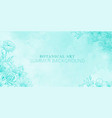 watercolor background of blue flowers vector image vector image