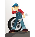 auto mechanic vector image vector image