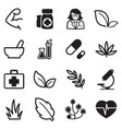 herb icons vector image vector image