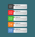modern business style options banner flat vector image