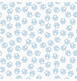 paw print line seamless pattern vector image vector image