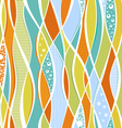 colorful waves and lines vector image vector image