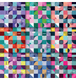 geometric seamless retro pattern big set vector image vector image