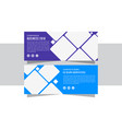 horizontal banner with photo collage vector image vector image