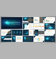 presentation business banner template set vector image