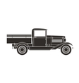 retro pickup truck car vintage collection vector image