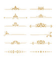 elegant damask dividers vintage boutique flower vector image